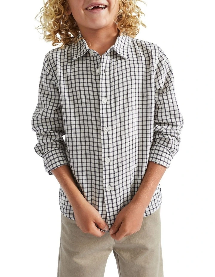 Gingham Teddy Papa Shirt