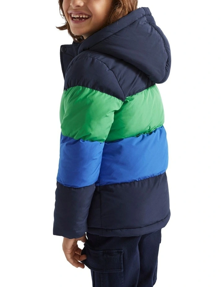 Colourblock Jacket in Navy image 2
