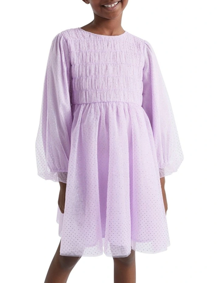 Metallic Pinspot Dress in Pink image 1
