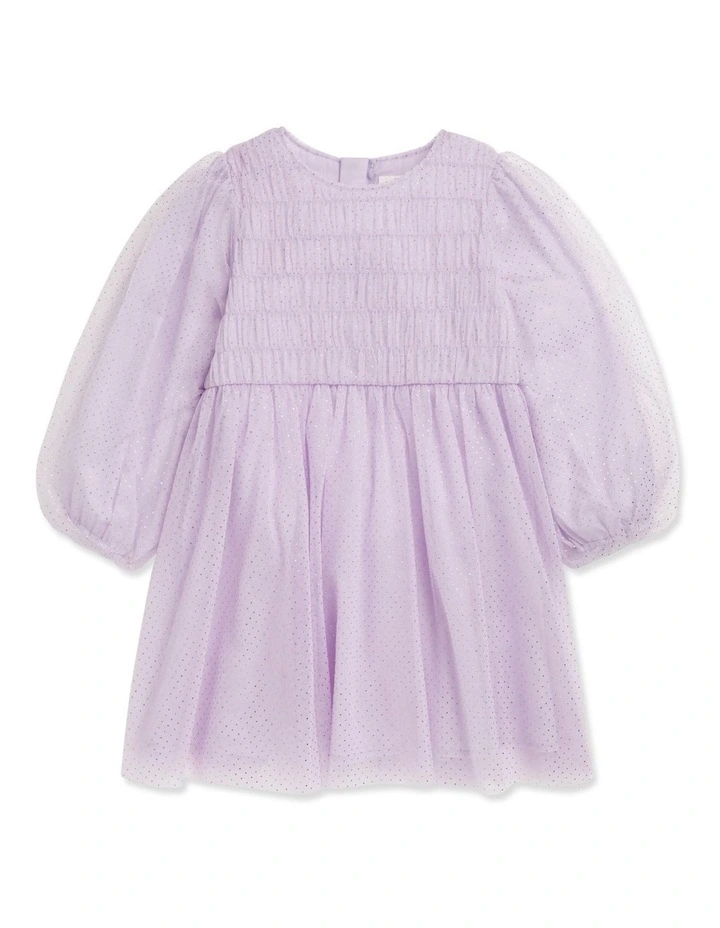 Metallic Pinspot Dress in Pink image 4
