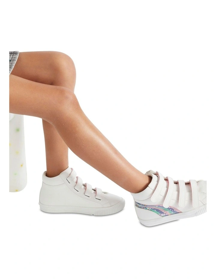 Rainbow High Top Sneakers in White image 2