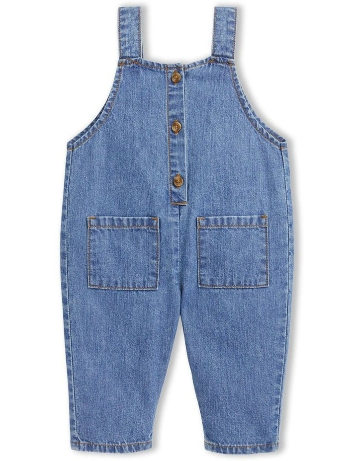 Chambray Overall in Classic Blue image 1