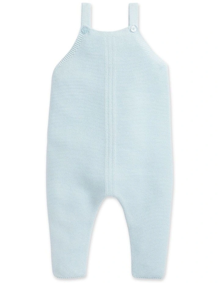 Seed Heritage Knit Overall Playsuit in Ice Blue MYER