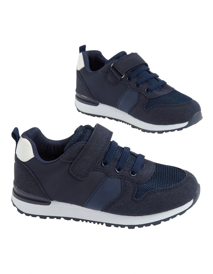 Elastic Lace Single Strap Trainer Shoe in Multi image 2