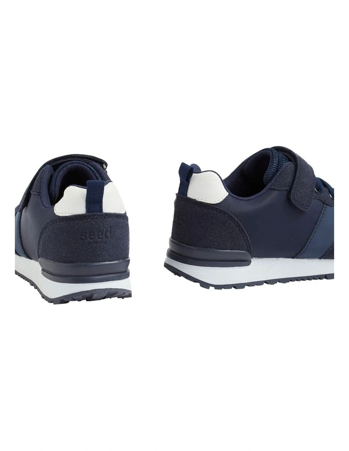 Elastic Lace Single Strap Trainer Shoe in Multi image 3