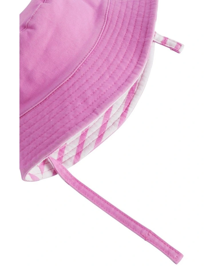 Initial "G" Sun Hat in Pink image 2