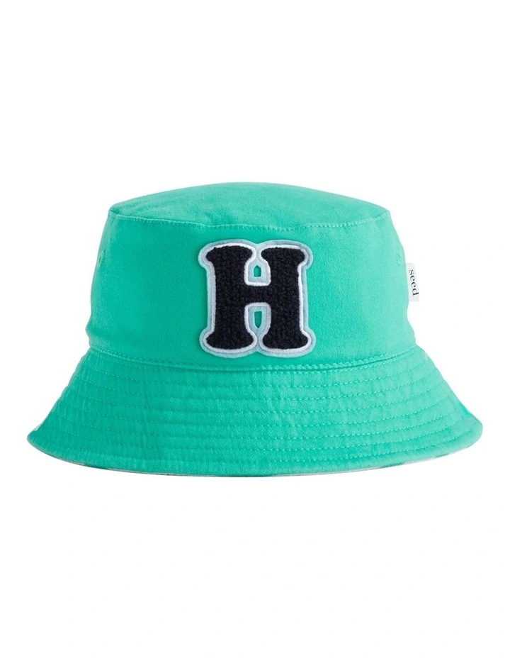Initial "H" Sun Hat in Blue image 1