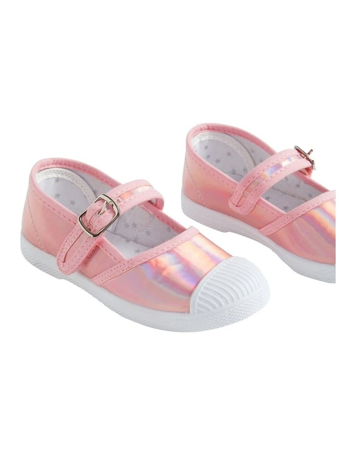 Reflective Mary Jane Sneaker in Pink image 3