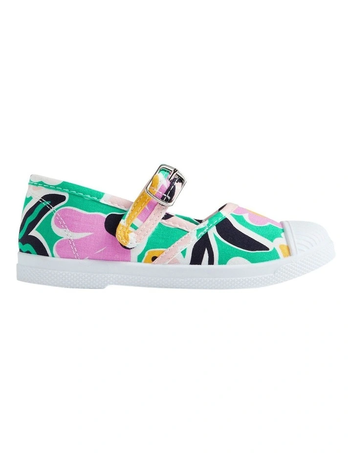 Floral Mary Jane sneaker in Multi image 1