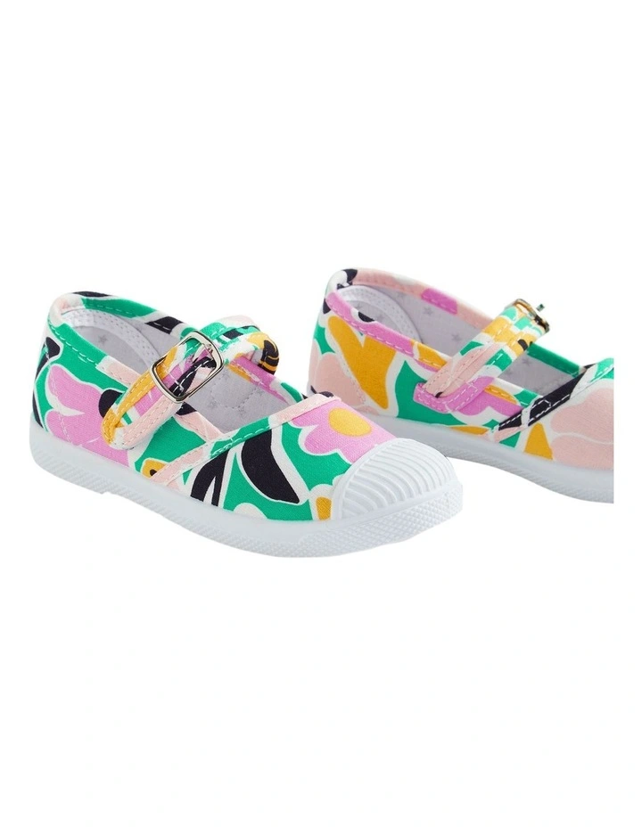 Floral Mary Jane sneaker in Multi image 2