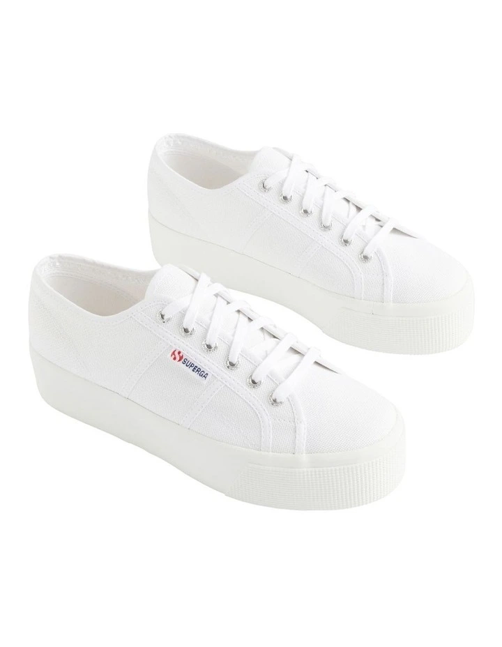 Superga Platform Sneakers in White image 2