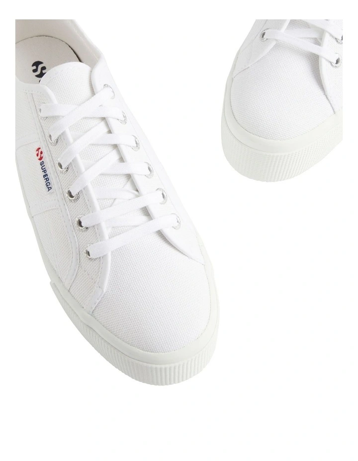 Superga Platform Sneakers in White image 3