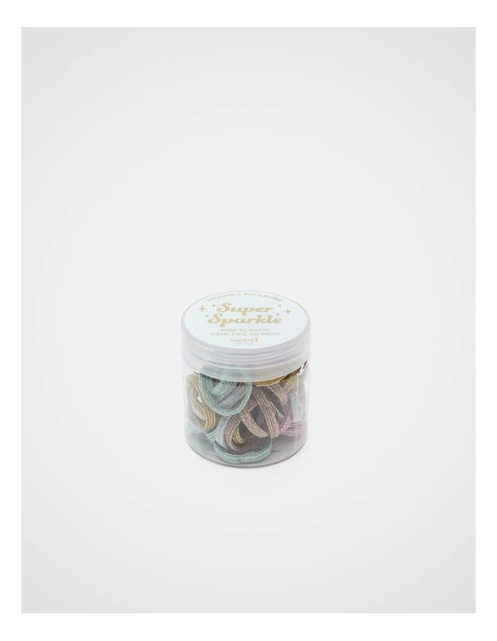 Mini Sparkle Hair Elastic Tub in Multi image 1