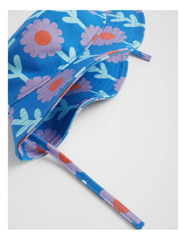 Retro Daisy Sun Hat in Multi image 2