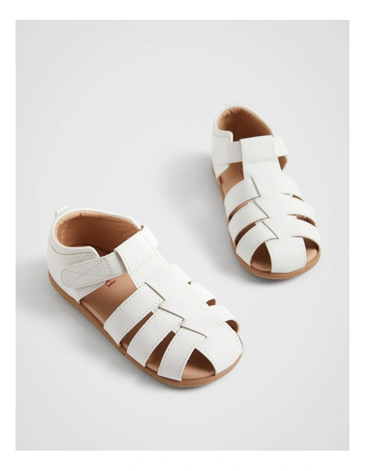 Cage Sandal in White image 2