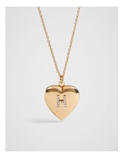Diamante Initial Locket
