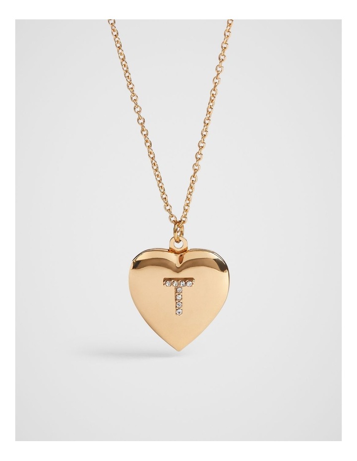 Diamante Initial "T" Locket in Gold