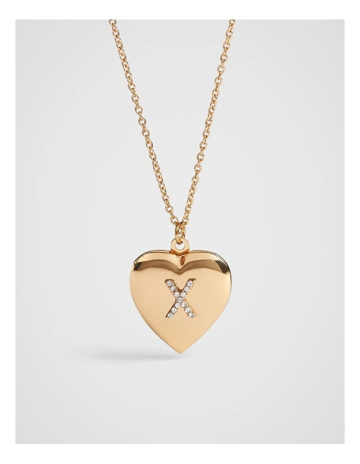 Diamante Initial Locket in Gold image 1