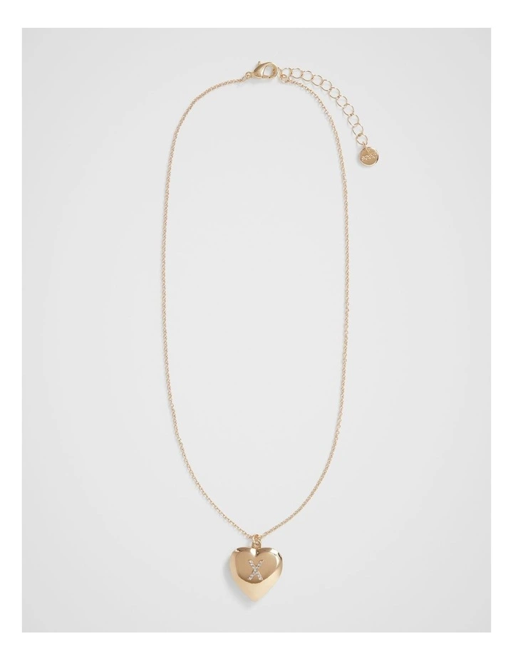 Diamante Initial Locket in Gold image 2
