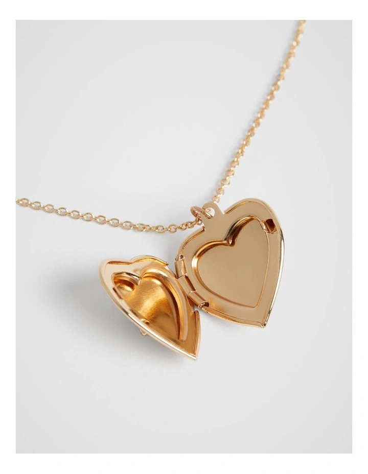 Diamante Initial Locket in Gold image 3