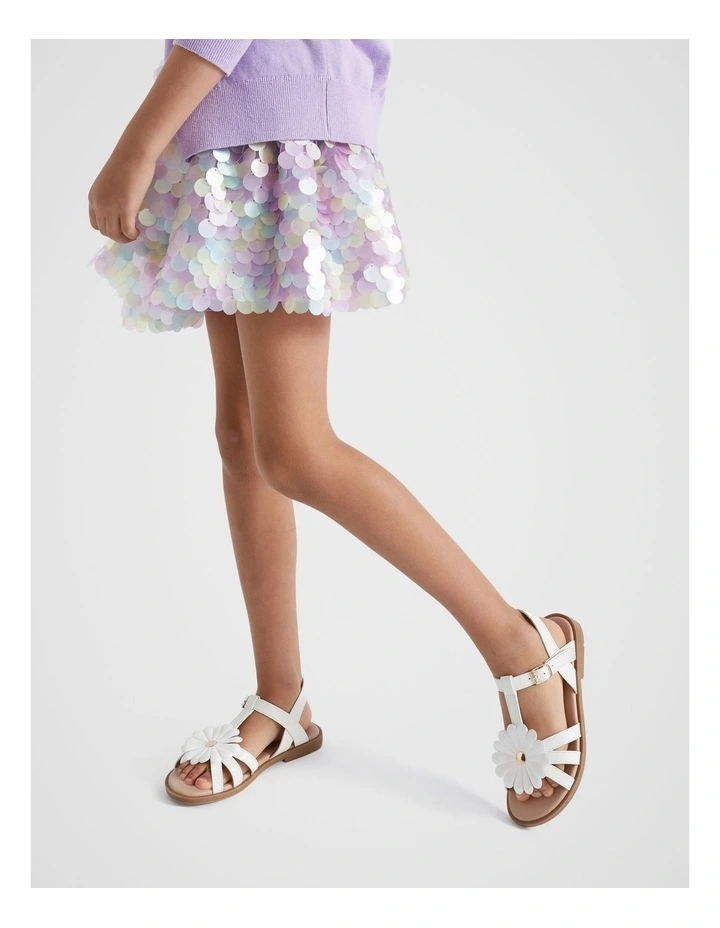 Daisy Sandal in White image 2