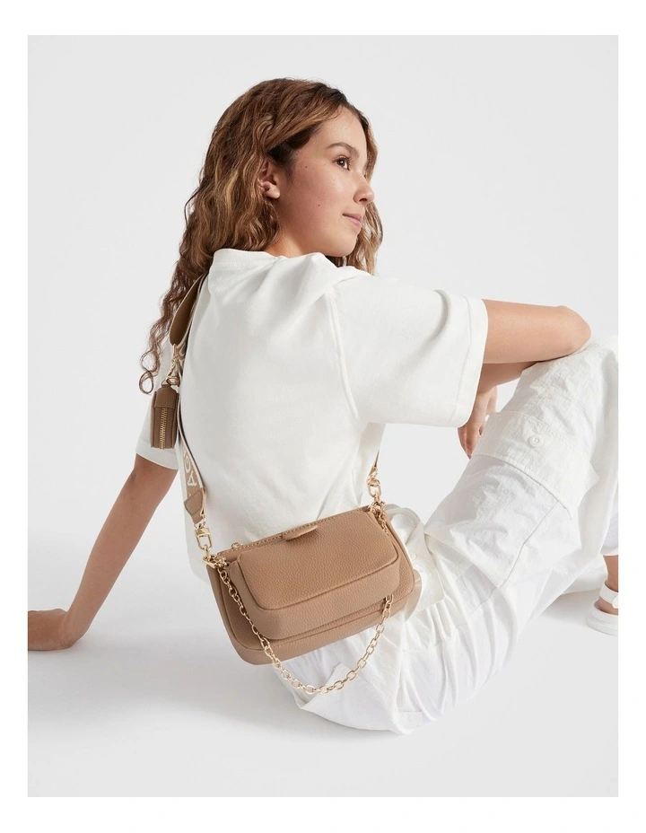 Hybrid Cross Body Bag in Sand image 3