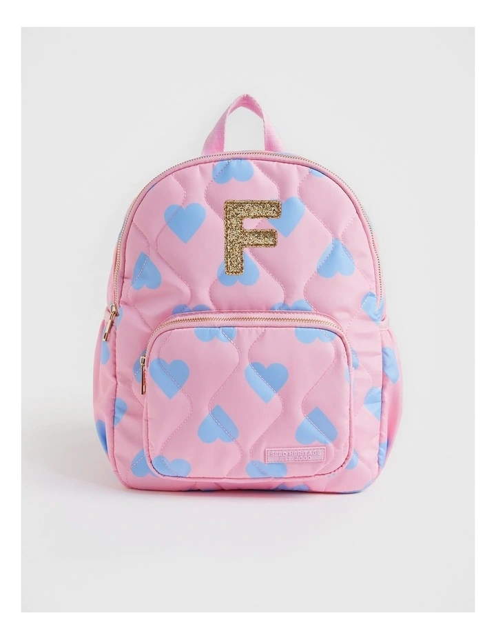 f and f mini backpack Seed Heritage Quilted Initial F Backpack in Pink