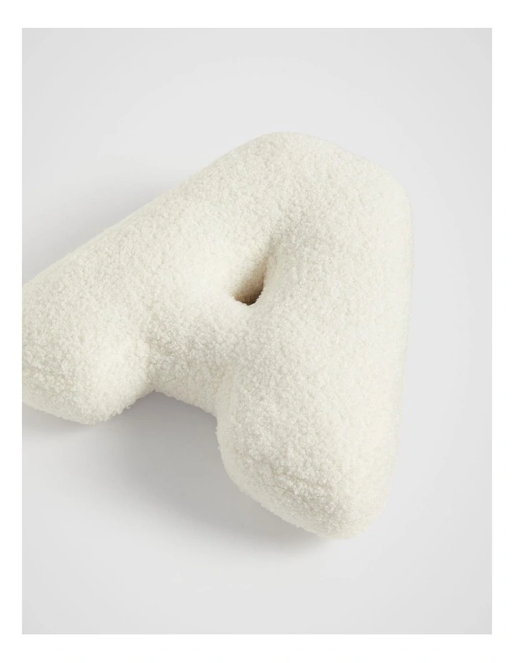 Seed Heritage Teddy  A Initial Cushion in Cream image 2