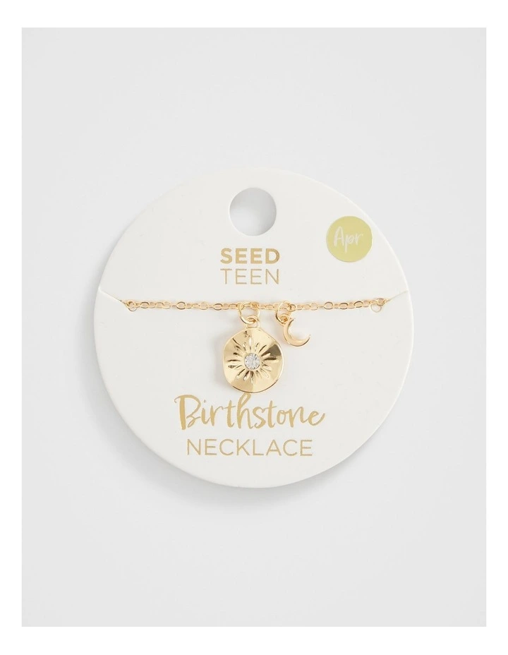 Birthstone April Necklace in Assorted image 1