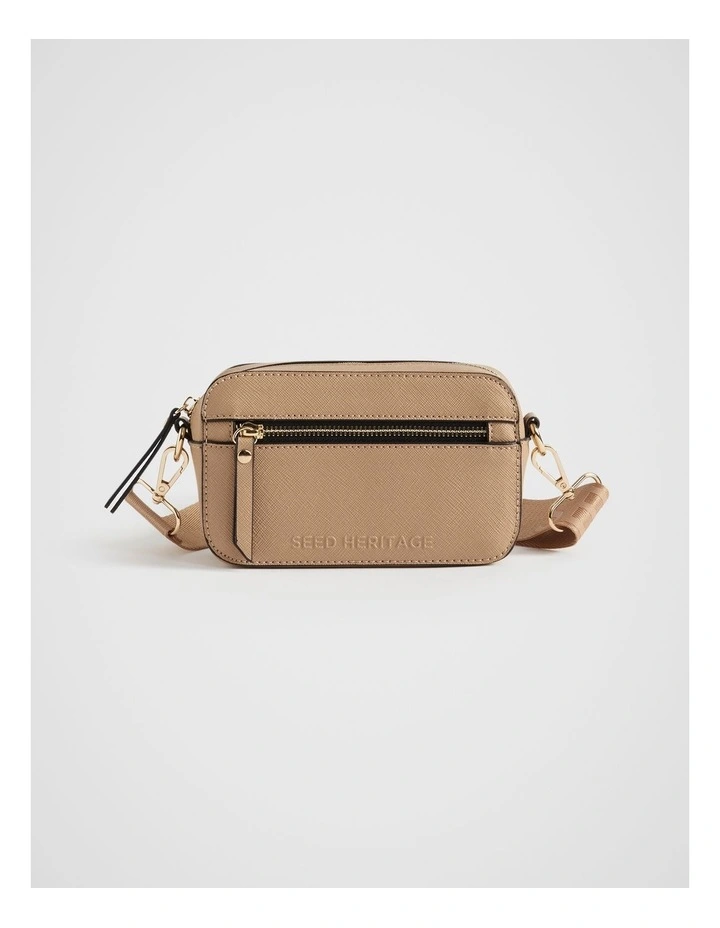 Heritage Zip Camera Bag in Beige image 1
