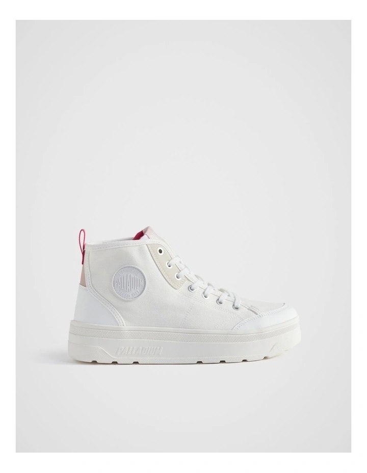 Palladium Pallasphalt Mid Sneakers in White image 1
