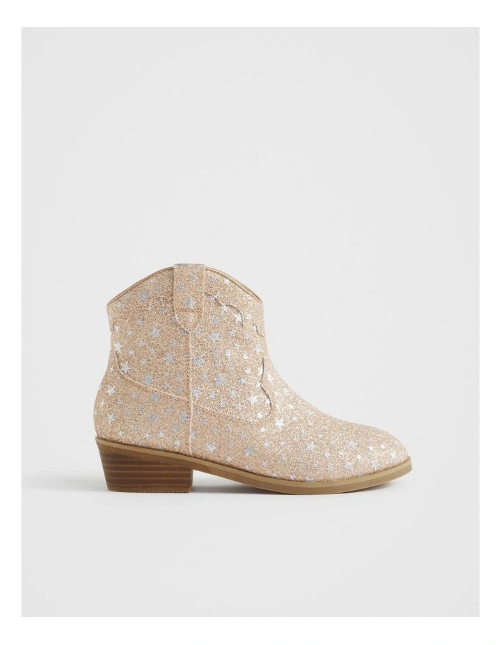 Starburst Cowboy Boot in Rose Gold image 1