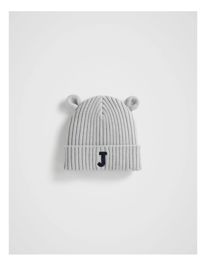 Novelty Initial Beanie in Assorted image 1