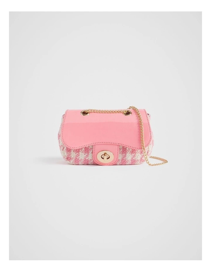 Houndstooth Cross Body Bag in Multi image 1