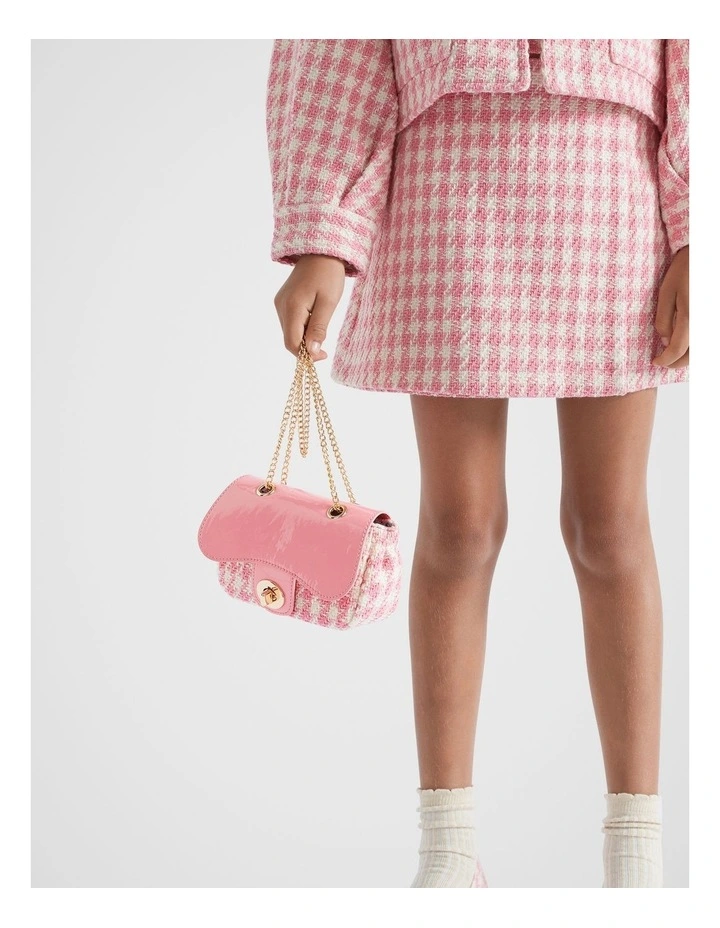 Houndstooth Cross Body Bag in Multi image 2