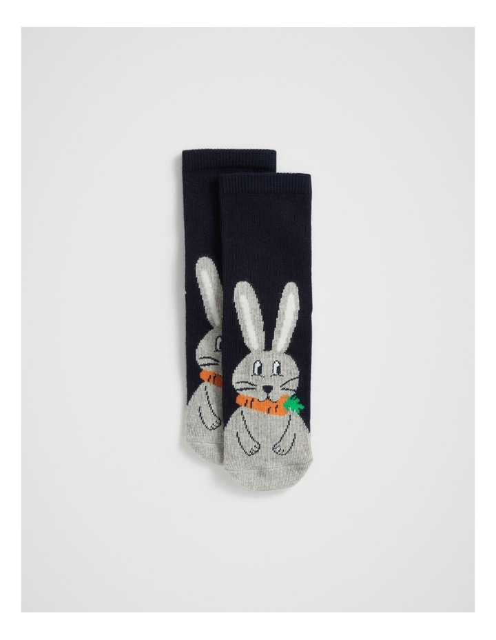 Bunny Sock in Navy