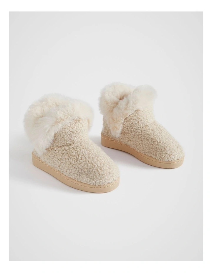 Fluffy House Boot in Oatmeal image 2