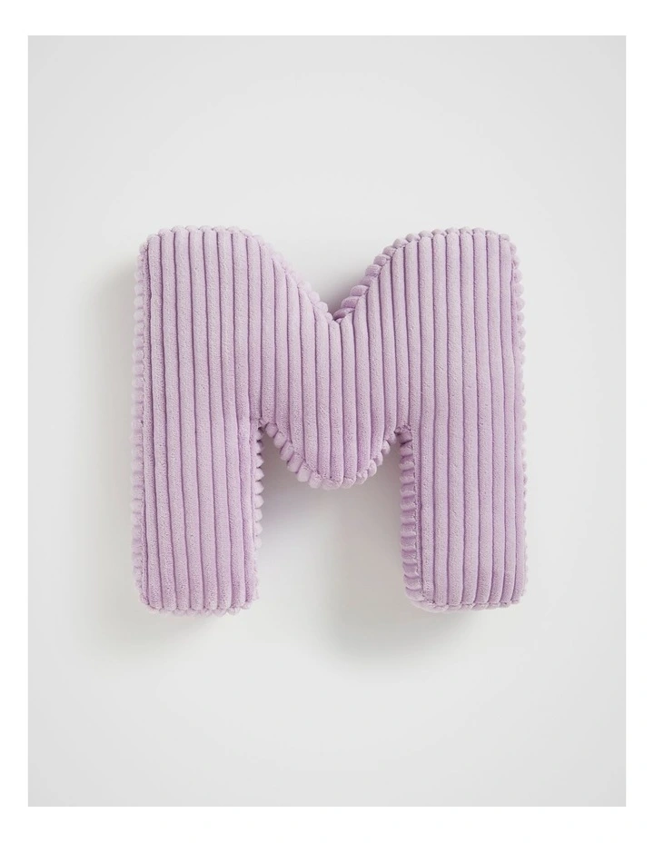 Orchid Cord Initial Cushion M in Purple image 1