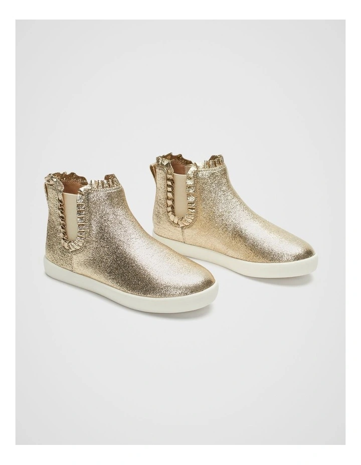 Frill Foil Mason Boot in Gold image 2