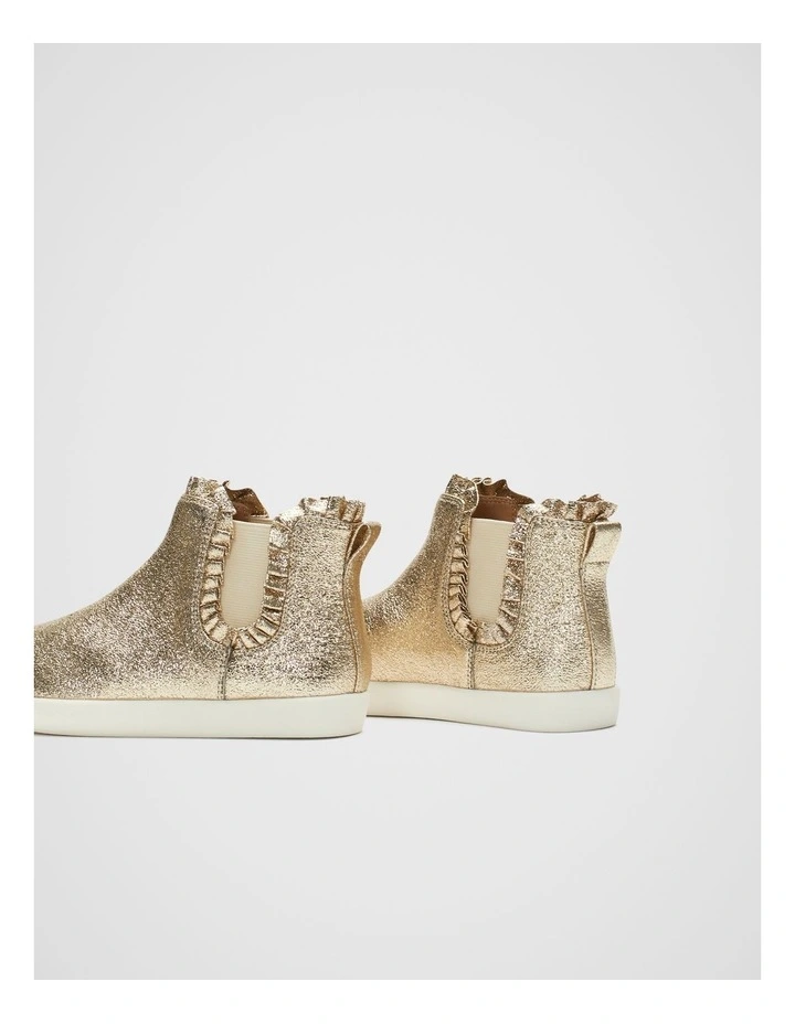 Frill Foil Mason Boot in Gold image 3