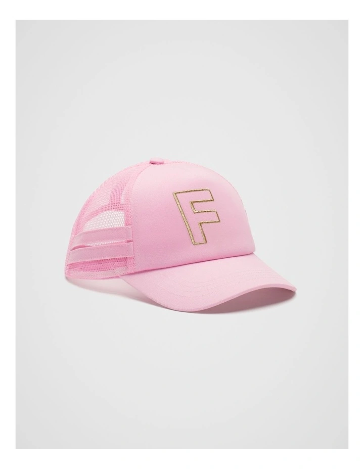 Initial Patch Cap in Pink image 1