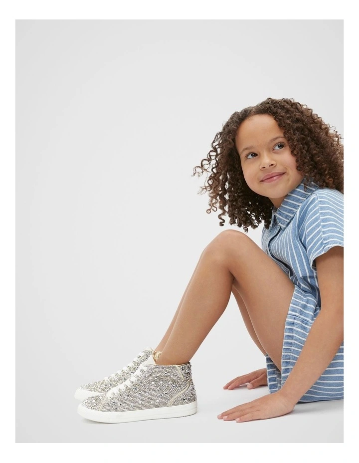 Jewel Hightop in Silver image 2