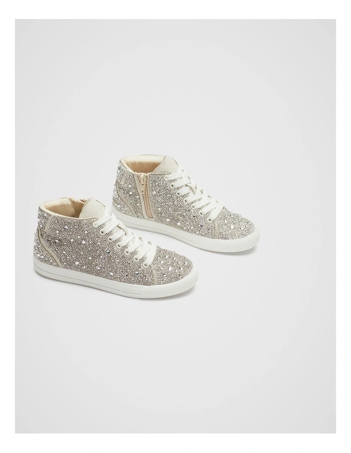Jewel Hightop in Silver image 3