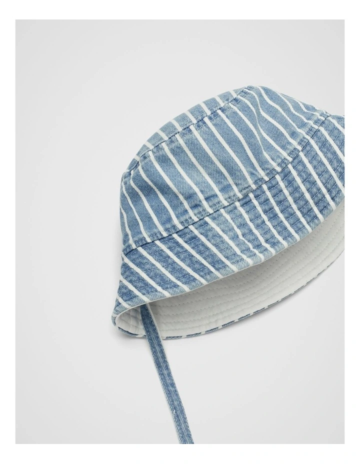 Initial Denim Sun Hat in M image 2