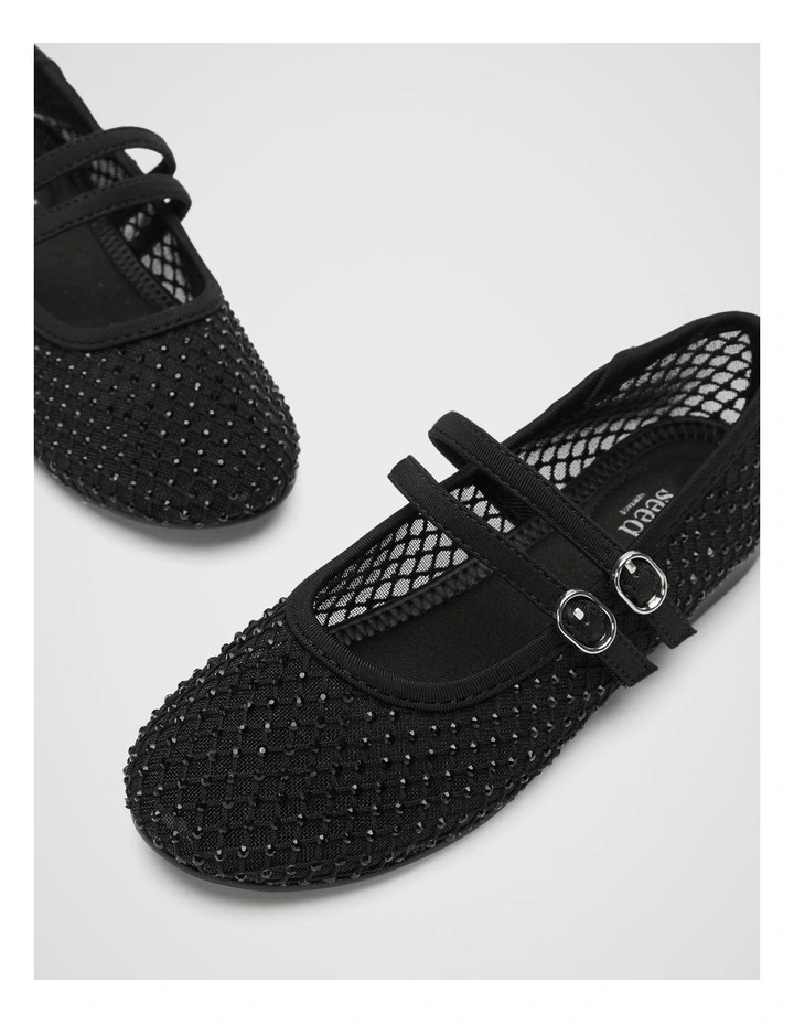 Mesh Jewel Ballet in Black image 4