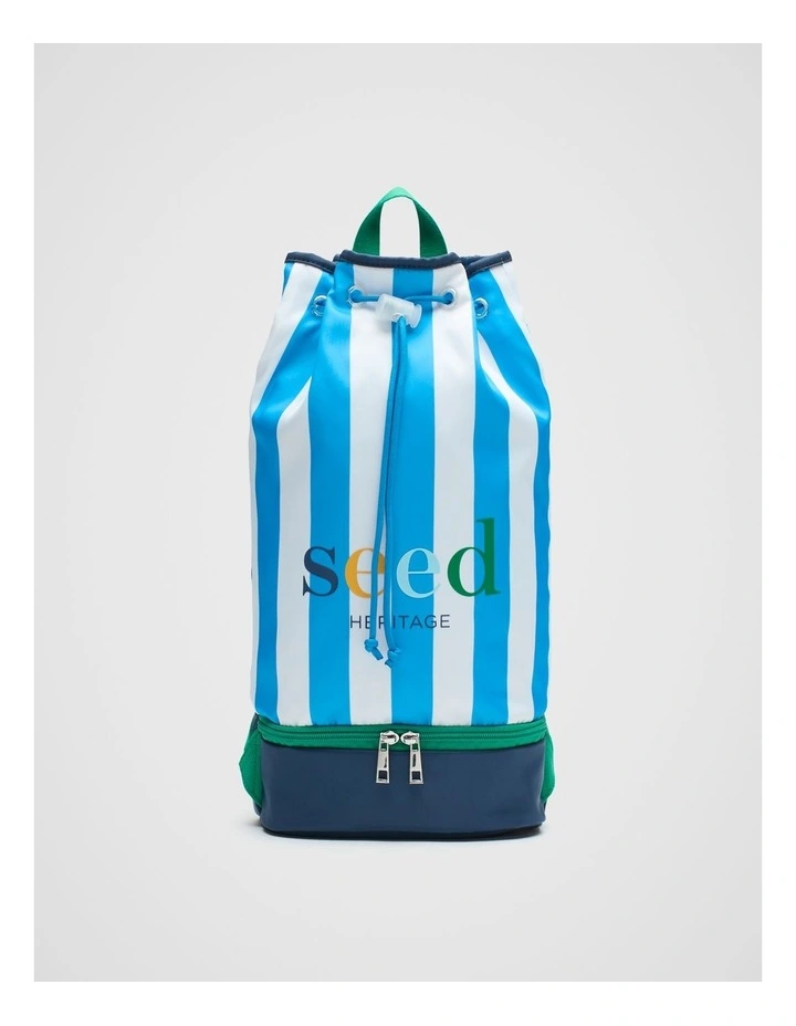 Stripe Swim Bag in Amalfi image 1