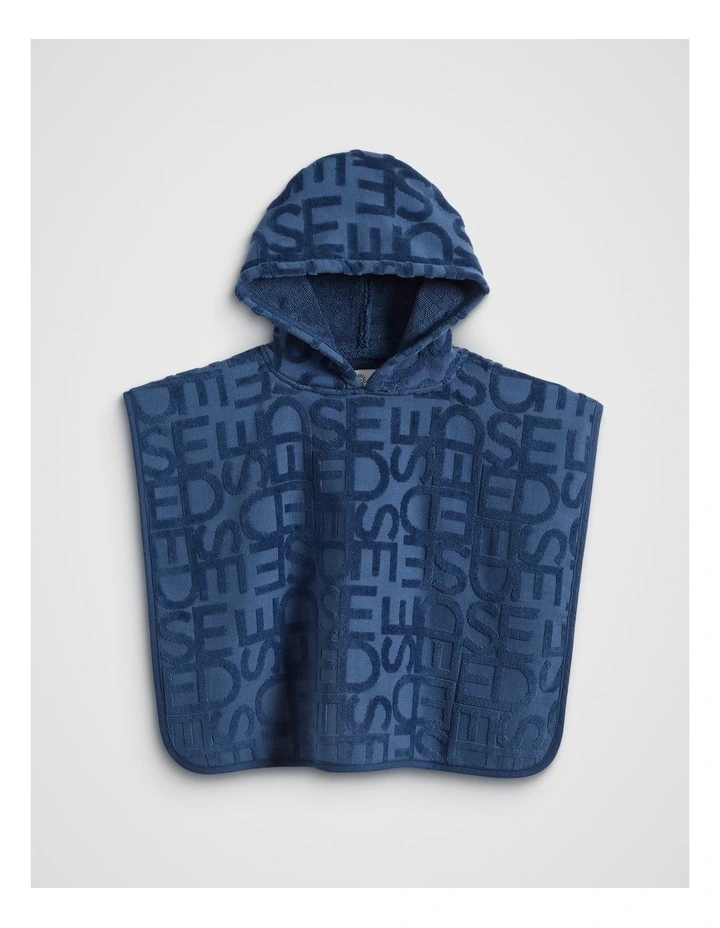 Mini Swim Poncho in Airforce Blue image 1