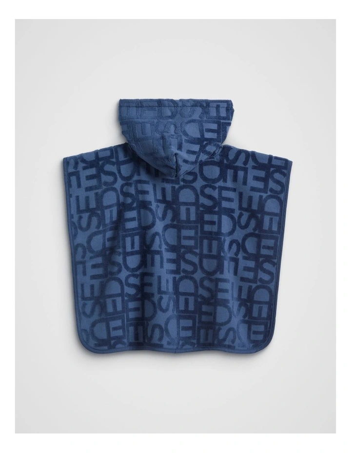 Mini Swim Poncho in Airforce Blue image 2