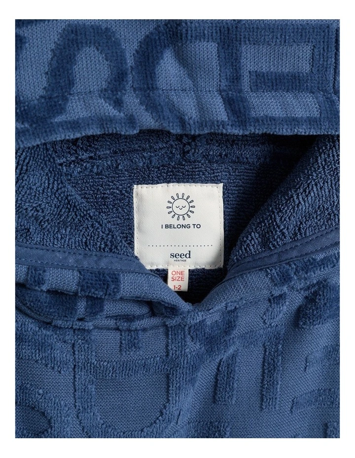 Mini Swim Poncho in Airforce Blue image 3