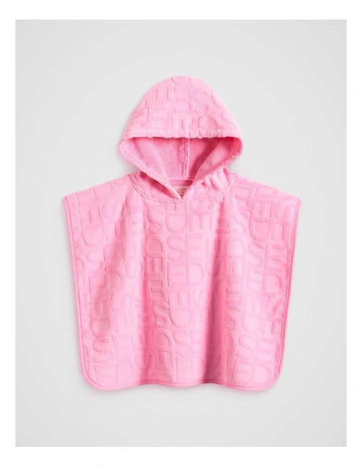 Mini Swim Poncho in Candy Pink image 1
